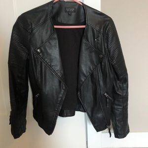 Topshop Faux Leather Jacket